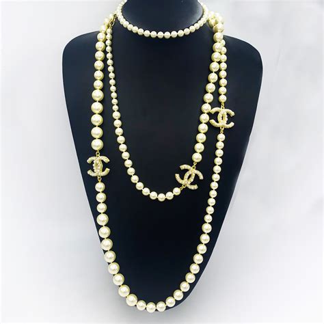 chanel perals|chanel pearl necklace price list.